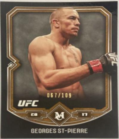 Georges St-Pierre 2017 Topps Museum Collection UFC Base #17 Copper