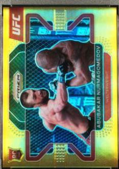 Abubakar Nurmagomedov 2022 Panini Prizm UFC Base #5 Gold