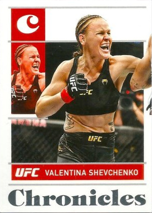 Valentina Shevchenko 2022 Panini Chronicles UFC Base Chronicles #42 Platinum