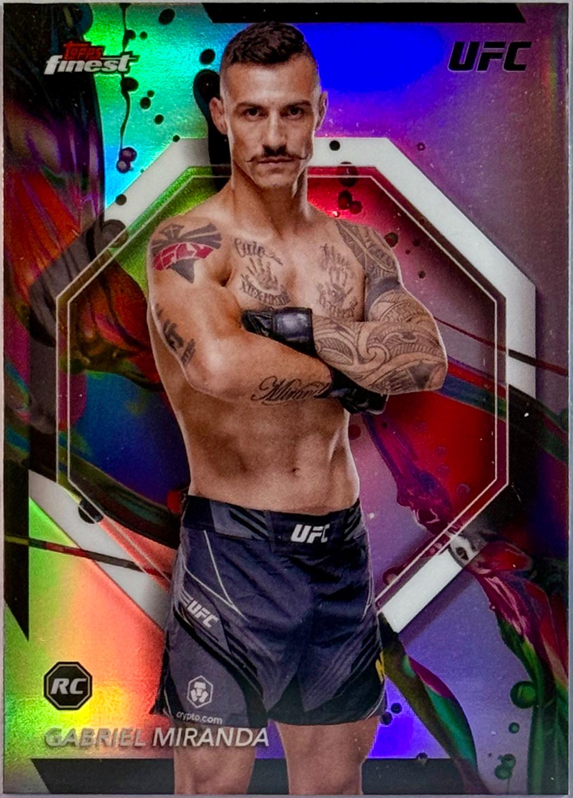 Gabriel Miranda 2024 Topps Finest UFC Base Common #67 Refractor