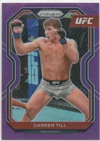 Darren Till 2021 Panini Prizm UFC Base #80 Purple
