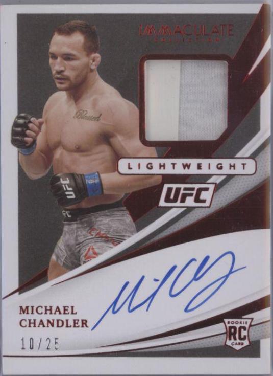 Michael Chandler 2021 Panini Immaculate UFC Rookie Memorabilia Autographs #108 Red