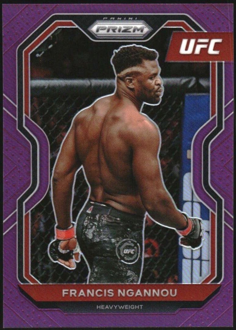 Francis Ngannou 2021 Panini Prizm UFC Base #52 Purple
