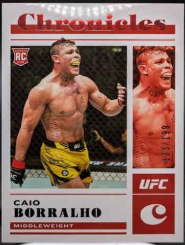 Caio Borralho 2023 Panini Chronicles UFC Base Chronicles #76 Red