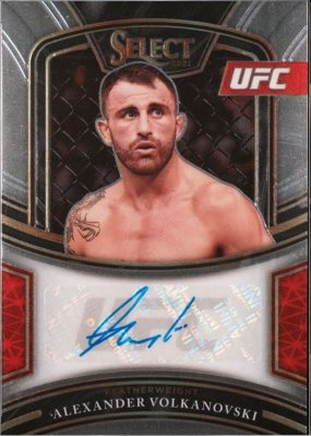 Alexander Volkanovski 2021 Panini Select UFC Signatures #40 Black Prizms