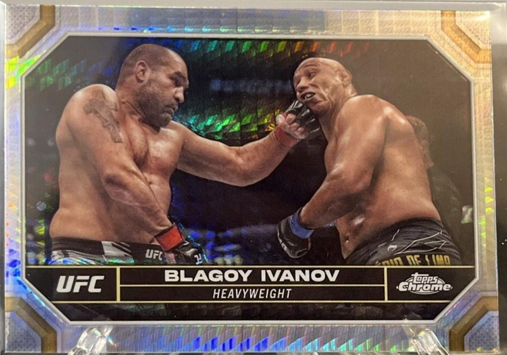 Blagoy Ivanov 2024 Topps Chrome UFC Base #28 Prism Refractor