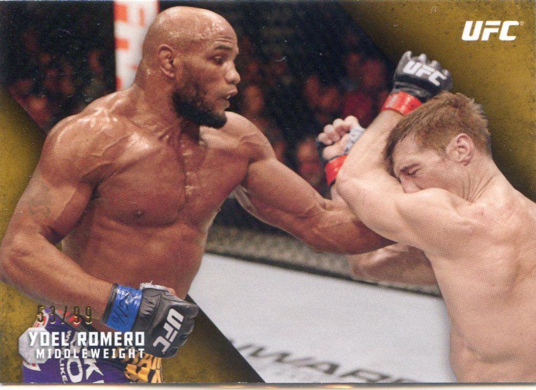 Yoel Romero 2015 Topps UFC Knockout Base #98 Gold
