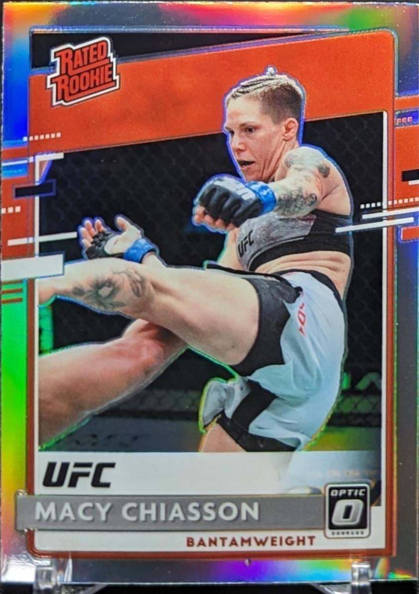 Macy Chiasson 2021 Panini Chronicles UFC Base Optic Rated Rookies #203 Silver