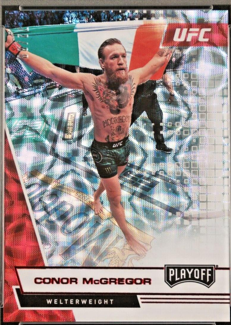 Conor McGregor 2021 Panini Chronicles UFC Base Playoff #61 Asia Red