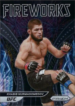 Khabib Nurmagomedov 2022 Panini Prizm UFC Fireworks #5 Black