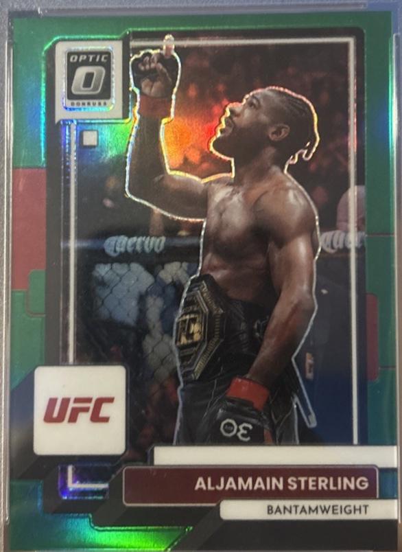 Aljamain Sterling 2023 Panini Donruss Optic UFC Base #59 Green