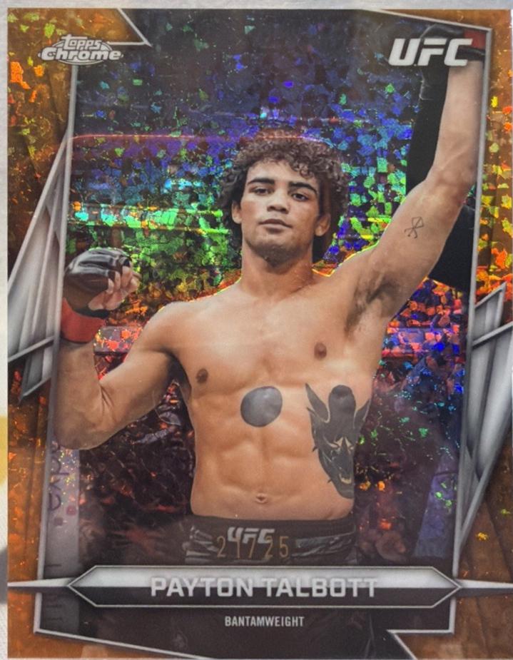 Payton Talbott 2026 Topps Chrome UFC Base #17 Orange Mini Diamonds Refractor