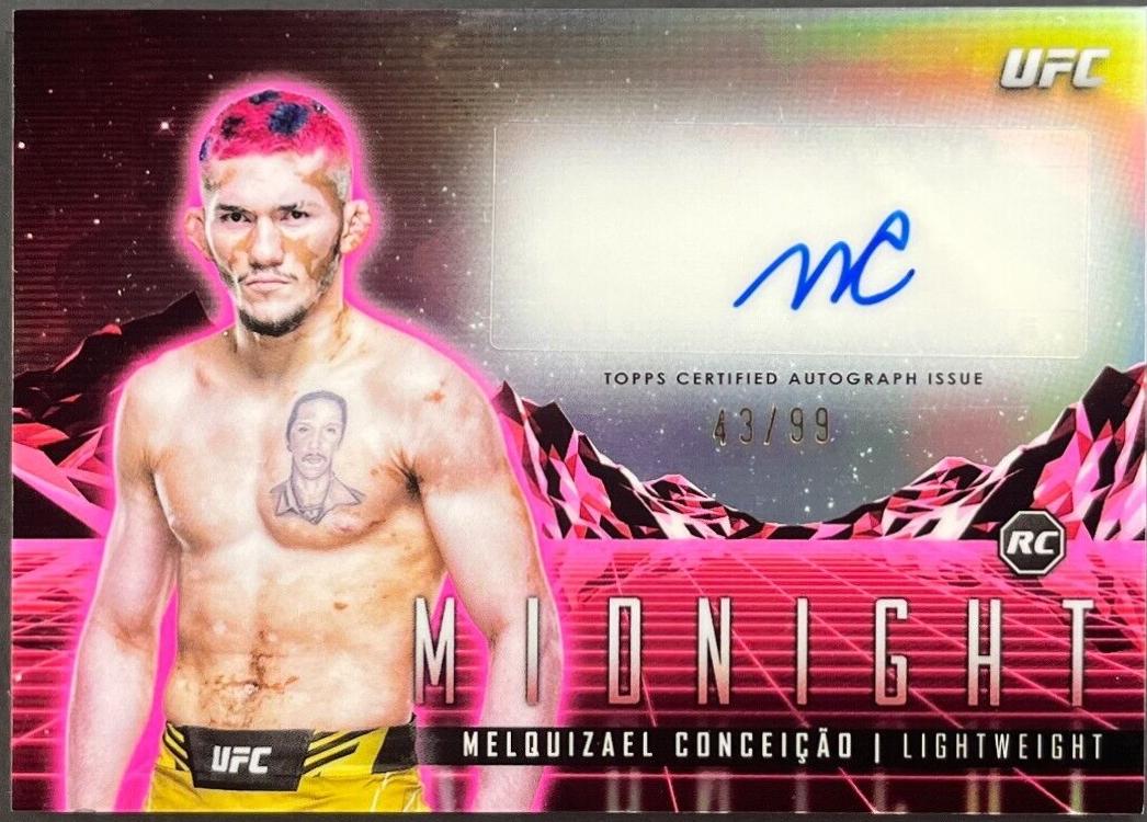 Melquizael Conceição 2024 Topps Midnight UFC Horizon Signatures #HS-MCA Twilight