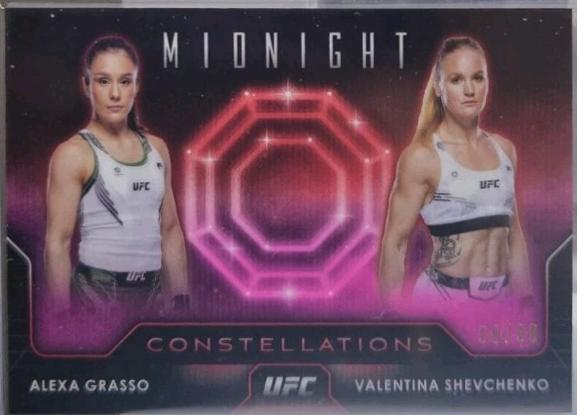 Valentina Shevchenko / Alexa Grasso 2024 Topps Midnight UFC Constellations #CO-22 Twilight