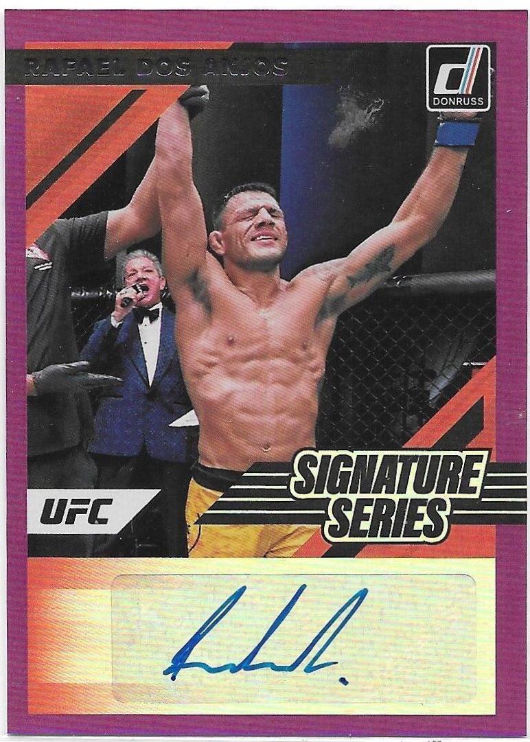 Rafael Dos Anjos 2022 Panini Donruss UFC Signature Series #87 Purple