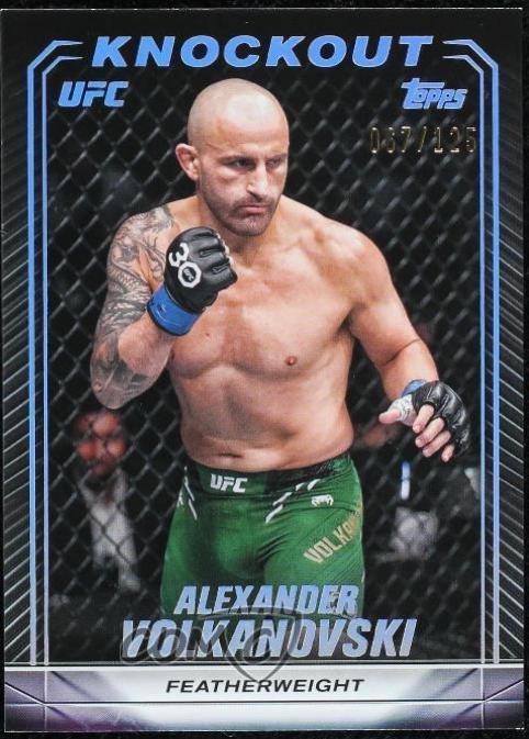 Alexander Volkanovski 2024 Topps Knockout UFC Base #47 Holo Silver