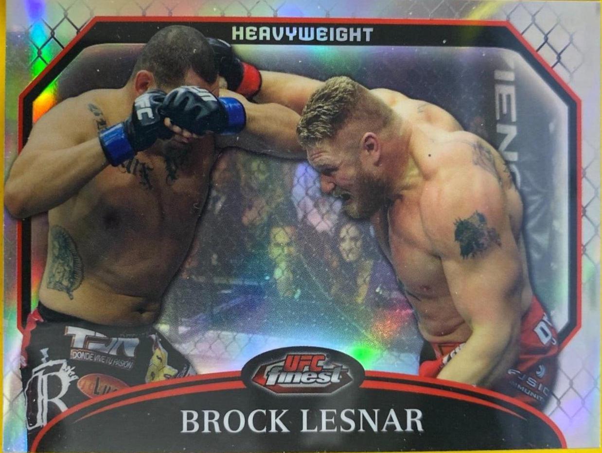Brock Lesnar 2011 Topps Finest UFC Base #56 Refractor