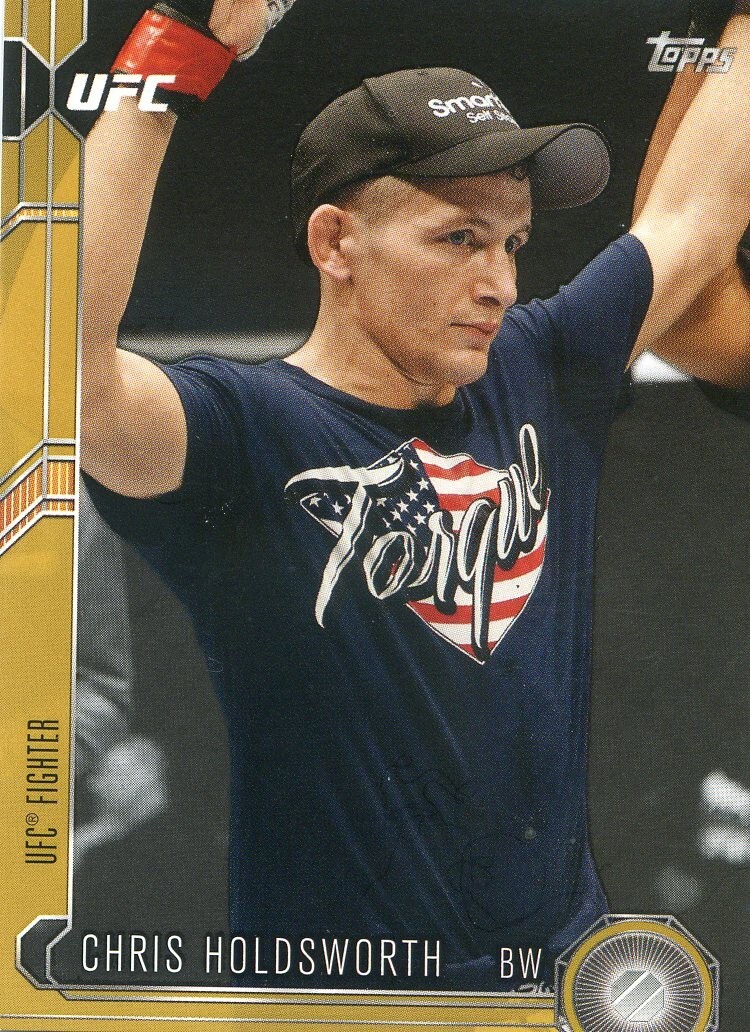 Chris Holdsworth 2015 Topps UFC Chronicles Base #220 Gold
