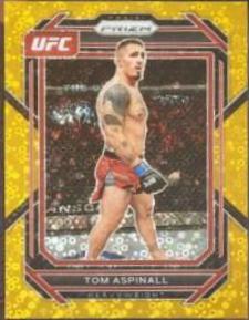 Tom Aspinall 2023 Panini Prizm Under Card UFC Base #138 Gold