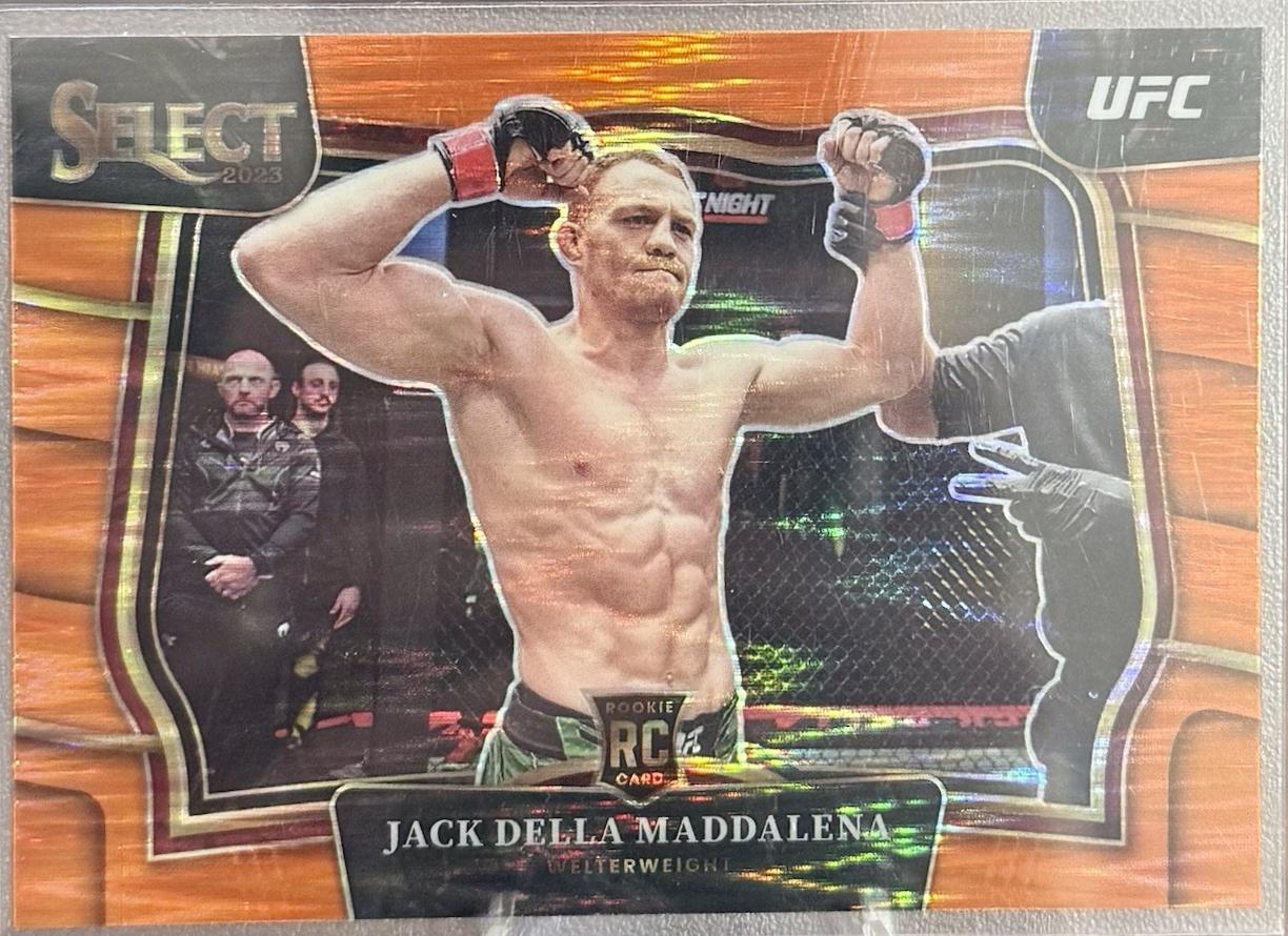 Jack Della Maddalena 2023 Panini Select UFC Octagonside #280 Orange Flash