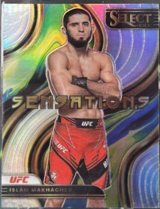 Islam Makhachev 2023 Panini Select UFC Sensations #1 Silver