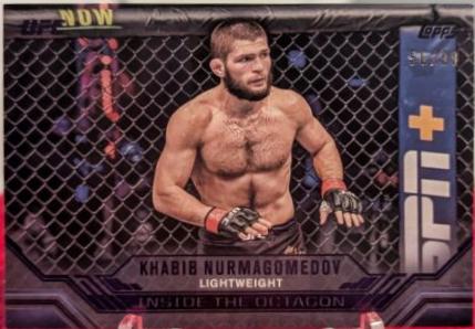 Khabib Nurmagomedov 2024 Topps Knockout UFC Inside the Octagon #ITO-12 Purple