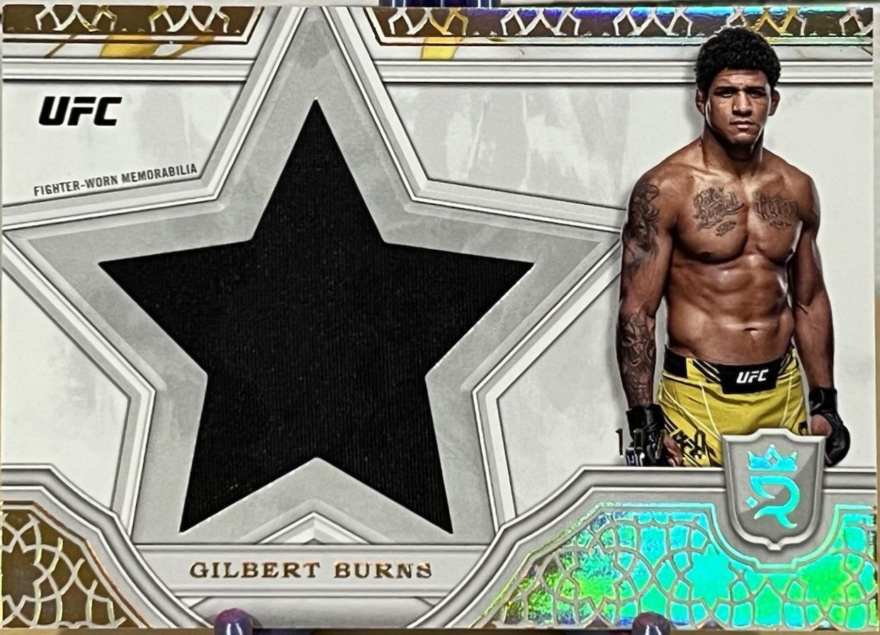 Gilbert Burns 2024 Topps Royalty UFC Star Relics #SRR-5 Gold