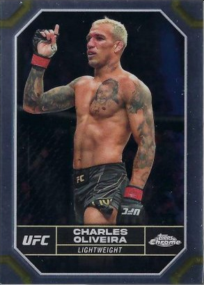 Charles Oliveira 2024 Topps Chrome UFC Base #42 Superfractor