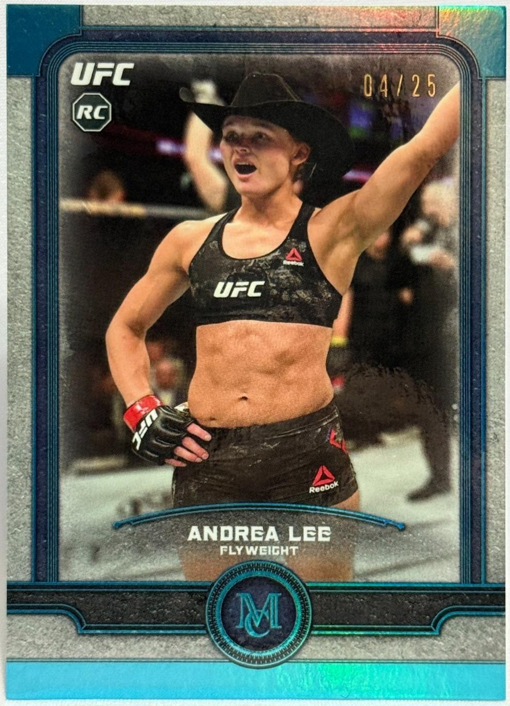Andrea Lee 2019 Topps UFC Museum Collection Base #40 Sapphire