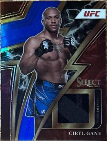 Ciryl Gane 2023 Panini Select UFC Concourse #95 Blue Disco