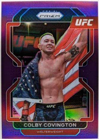 Colby Covington 2022 Panini Prizm UFC Base #121 Purple