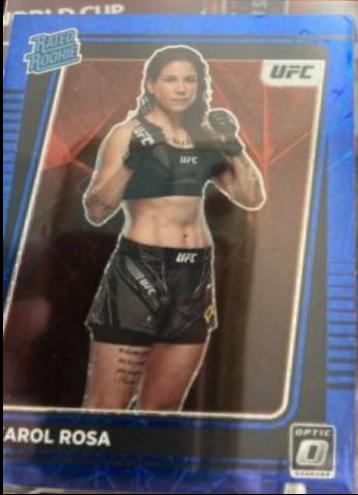 Karol Rosa 2022 Panini Donruss Optic UFC Base #102 Blue Velocity