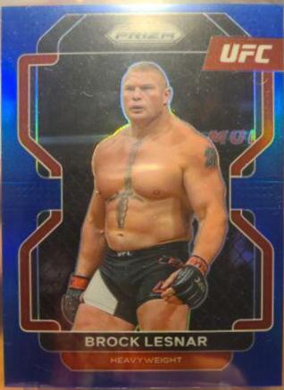 Brock Lesnar 2022 Panini Prizm UFC Base #159 Blue