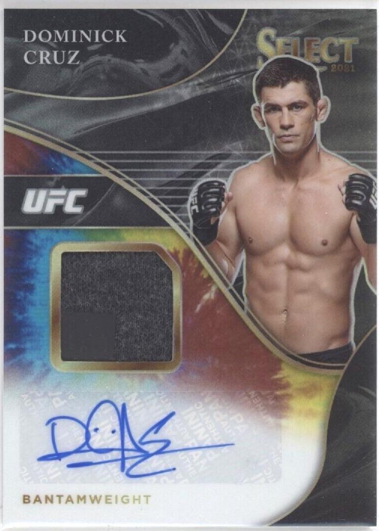 Dominick Cruz 2021 Panini Select UFC Signatures #22 Tie Dye Prizms