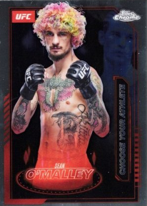 Sean O'Malley 2025 Topps Chrome UFC Mission Control #MCL-6 Black Refractor