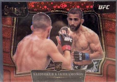 Saidyokub Kakhramonov 2023 Panini Select UFC Octagonside #217 Red Disco