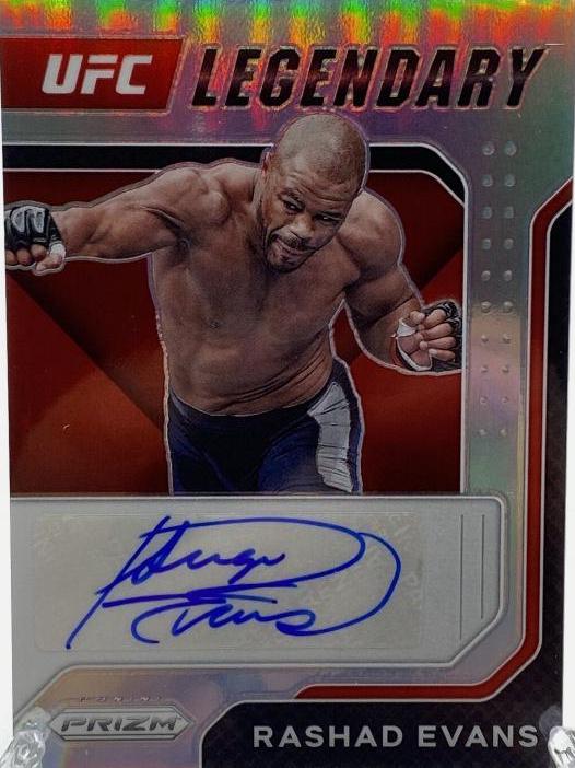 Rashad Evans 2022 Panini Prizm UFC Legendary Signatures #13 Silver
