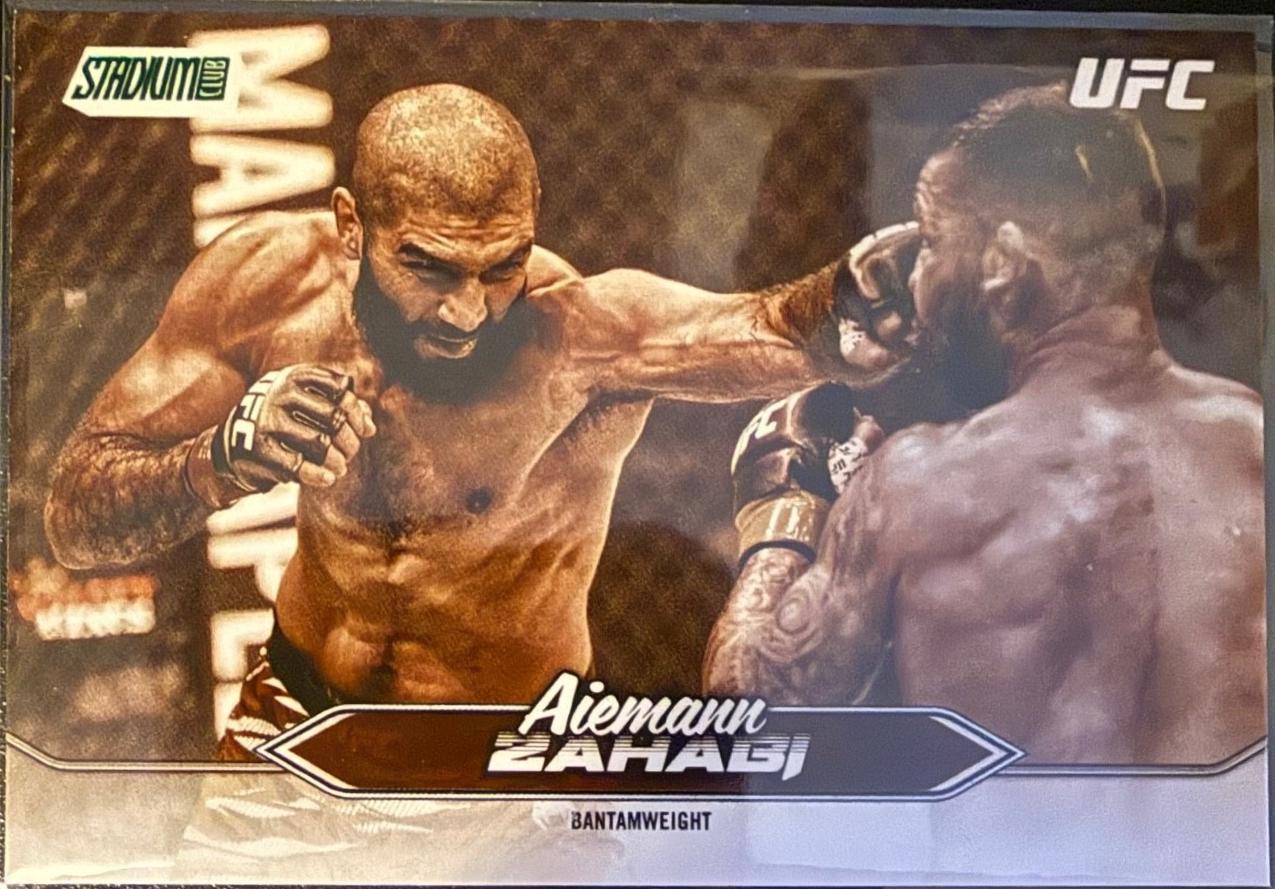 Aiemann Zahabi 2025 Topps Stadium Club UFC Base #115 Sepia