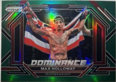 Max Holloway 2023 Panini Prizm UFC Dominance #4 Green