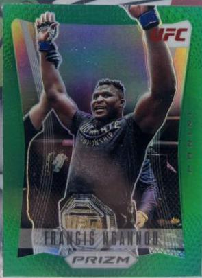 Francis Ngannou 2022 Panini Prizm UFC Prizm Flashback #12 Green