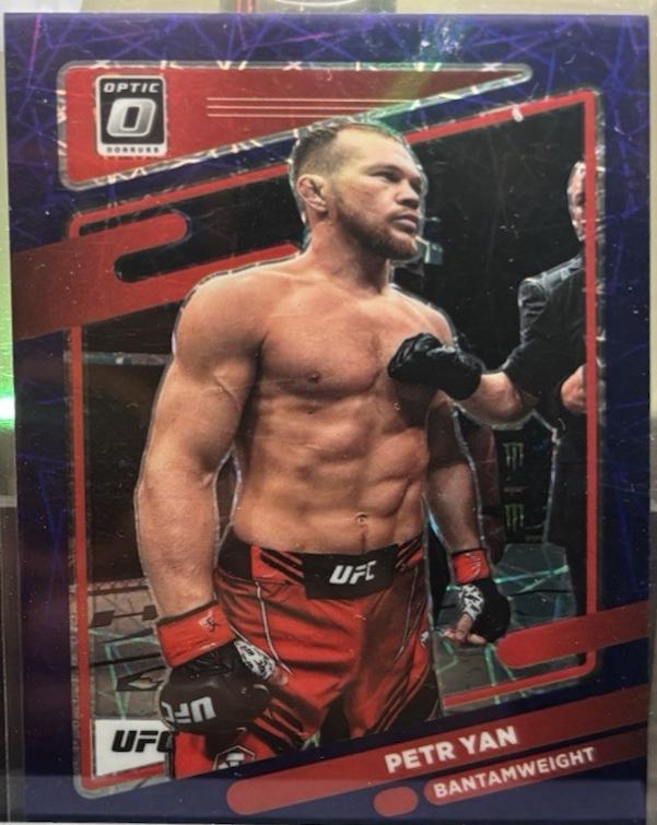 Petr Yan 2022 Panini Donruss Optic UFC Base #74 Purple Velocity