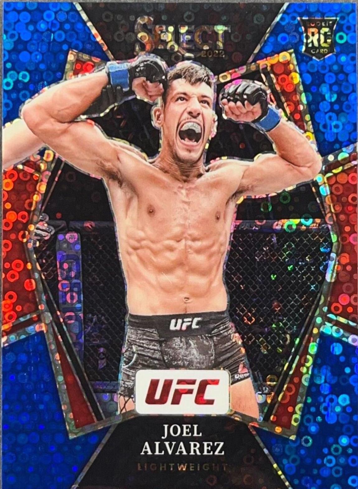 Joel Alvarez 2022 Panini Select UFC Premier Level #150 Blue Disco