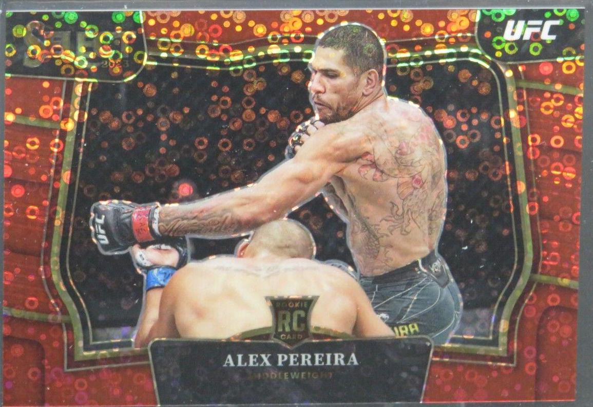 Alex Pereira 2023 Panini Select UFC Octagonside #222 Red Disco