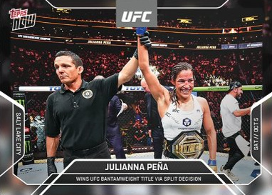 Julianna Peña Topps Now UFC Base #25 Orange