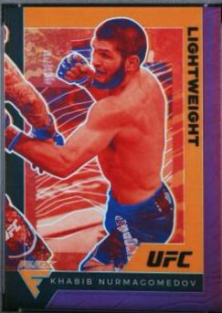 Khabib Nurmagomedov 2021 Panini Chronicles UFC Base Flux #250 Purple
