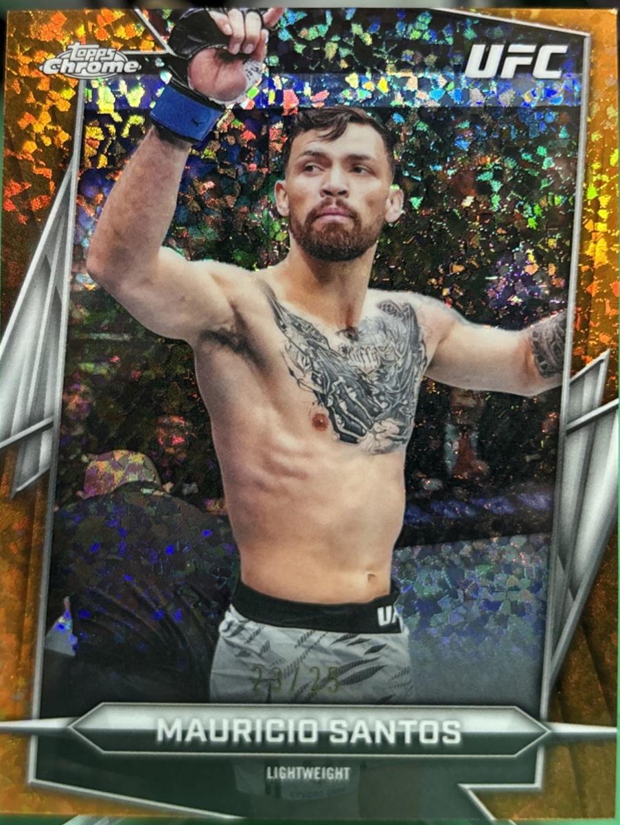Mauricio Ruffy 2026 Topps Chrome UFC Base #178 Gold Mini Diamonds Refractor