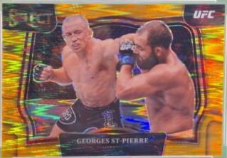 Georges St-Pierre 2023 Panini Select UFC Octagonside #298 Gold Flash