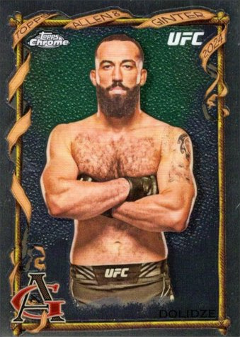 Roman Dolidze 2024 Topps Chrome UFC Allen & Ginter #AAG-12 Red Refractor