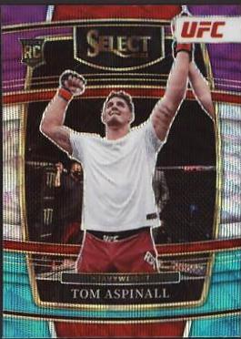 Tom Aspinall 2022 Panini Select UFC Concourse #98 Green and Purple