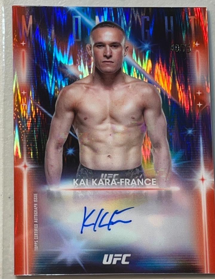 Kai Kara-France 2025 Topps Midnight UFC Glimmer Graphs #GRG-KF Dusk